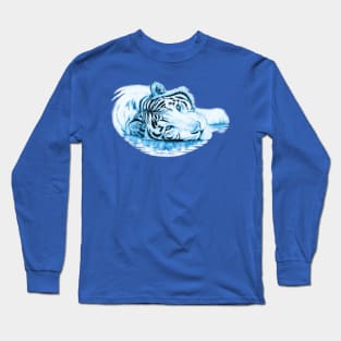 Blue water tiger - a symbol of 2022 Long Sleeve T-Shirt